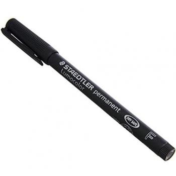 Marqueur permanent STAEDTLER Lumocolor Universal F Pointe fine, ogive 0,6 mm Noir Rechargeable 4 Unités