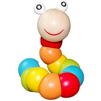 PAMRAY Wooden Worm Bead Set for Babies
