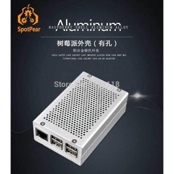 Estuche Resistente de Aluminio para Raspberry Pi 3 B