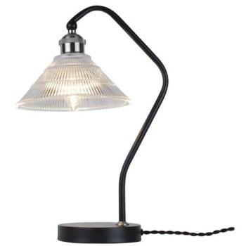 Ebon Fluted Glass Accent Lamp