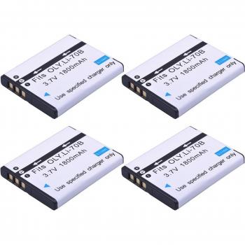 2Pcs LI-70B Battery for Olympus X-940 D-715 FE-4020