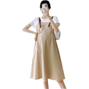 Patchwork robe maternelle à cordon ajustable – taille estival 908