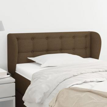VidaXL Cabecero de tela marrón oscuro 83x23x78/88 cm