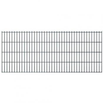 Set Recinzione Giardino 2D – vidaXL, 2008x830 mm, 4 m, Grigio Acciaio