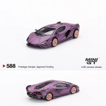 Lamborghini Sian FKP 37 SE30 Matte Viola Mini GT 1/64 Collectible