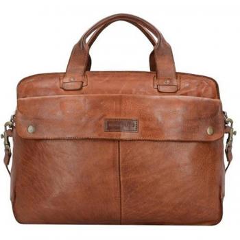 Sacs à dos en cuir Harold's 41 cm – compartiment dédié à l’ordinateur – cognac