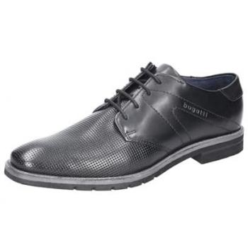 Bugatti Stilvolle Herrenhalbschuhe Schwarz EU 43