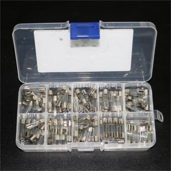100Pcs Home Appliance Glass Fuse Set 5x20MM 0.25A/0.3A/0.5A/6A 10 Options × 10Pcs