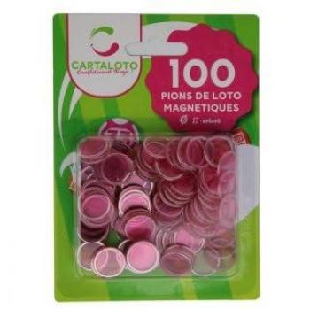 Accessoires de Jeu : 100 Pions de Loto Magnetiques