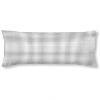 Kids&Cotton Funda de almohada Vichy Gris 175 Hilos 45 x 110 cm