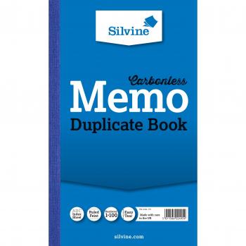 Silvine Carbonless Duplicate Memo Book