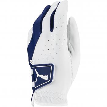 Puma EliteLeft Hand Men’s Golf Glove, White & Monaco Blue Formation