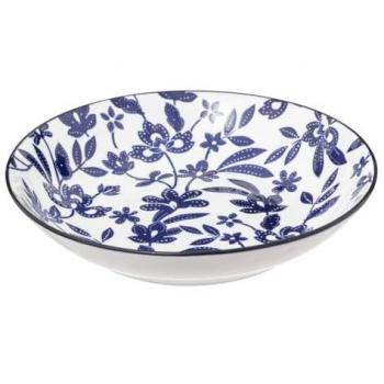 Lot de 6 Assiettes Maria, Porcelaine, Motif Floral, 20 cm