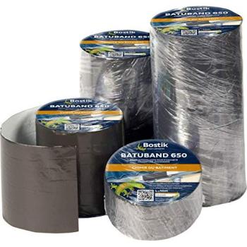 Bostik Étanche Batuband 650 : 10 m long, 22,5 cm wide, gris