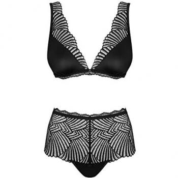Conjunto Lingerie Obsessive Klarita Preto L