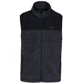 Trespass Männerwarme Fleecewest – Black Melange XXL (LEAFMINER)