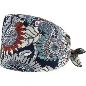 Animal Print Scrub Hat for Beauty Professionals