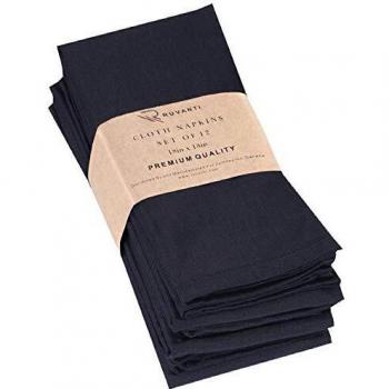 Elegant Black Napkins for Weddings & Dinners