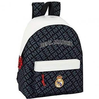 Sac à dos Safta Moos enfant R. Madrid blanc noir