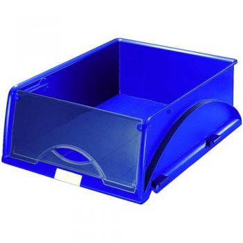 Corbeille Leitz Sorty A4, avec volet, bleu
