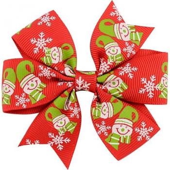Weihnachts-Haarclips Set: 6 Paar Alligator-Clips in bunten Farben