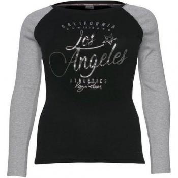 KangaROOS Rippware Langarmshirt mit Glanz