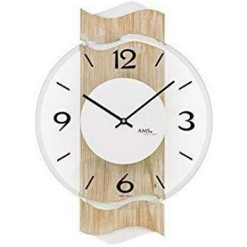 AMS 9621 Scandinavian Wooden Wall Clock