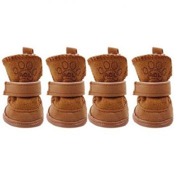 Chaussures antidérapantes en peluche pour chiots