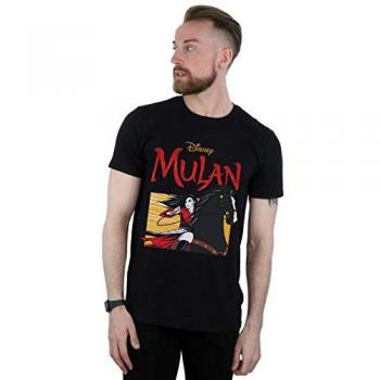 Disney Mulan Horse Frame T-Shirt Black Large