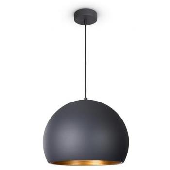 Plafone sospensione cucina tavolo da pranzo Ø36 cm interno oro (antracite‑oro)