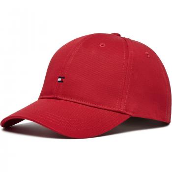 Baseball Cap TOMMY HILFIGER KLEINE FLAGGE, Baby, Gr. L/XL, rot, Baumwolle, unifarben
