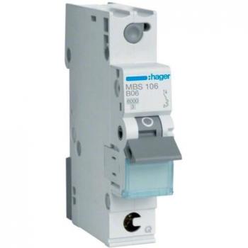 Hager MBS106 interruttore 1 polo B-type