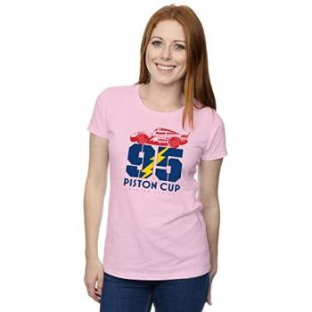 Camiseta Larga Cars Piston Cup 95 para Damas