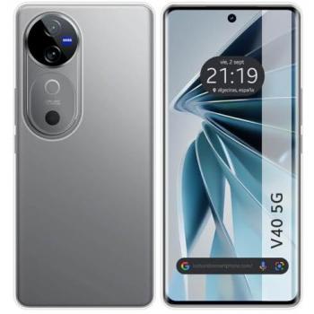 Cubierta Transparente de Silicona TPU para Vivo V40 5G