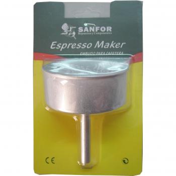 Cafetera Inoxidable con Asa Plástica 4 Tazas – Color Plata Inducción