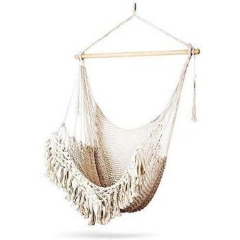 Handgemachter Baumwoll-Hängesessel – Ideal für Erwachsene und Kinder