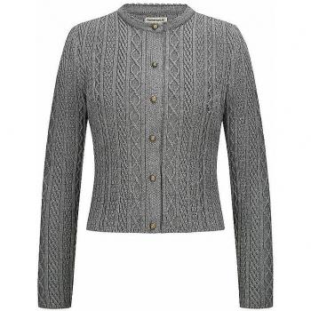 GOTTSEIDANK Strickjacke SOPHIA in Grau für Damen | XXL