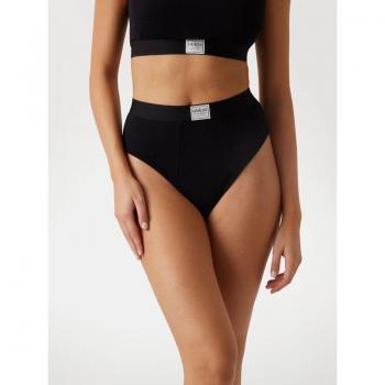 Culotte M Brésilienne Tessa Noir Côtelée