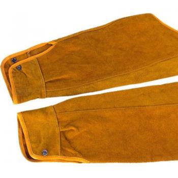 Mangas de soldadura, protección de brazo, cuero sintético, 21,6 pulgadas, 2 uds
