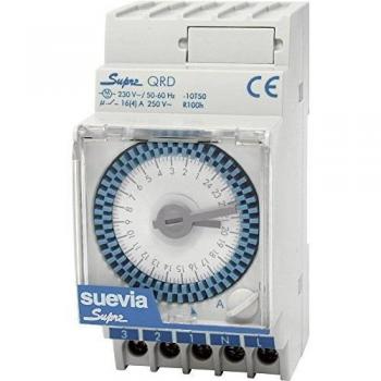Suevia Timer Analogico Top-Hat Binario
