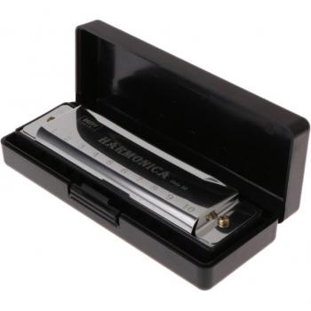 C Key 10 Hole Harmonica with Protective Case