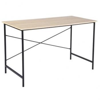 Mesa Tasman de Madera de Haya, Color Negro – 120 × 60 × 75 cm