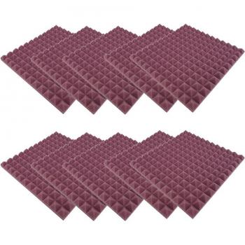 10pcs 30 x 30 x 2.5cm Studio Acoustic Foam