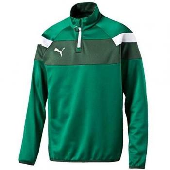 PUMA Sportträger Herren Langarmshirt Spirit II 1/4 Zip Power-Green-White S