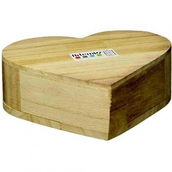 Holzdeko 'Artemio' Herz 14 x 15 x 5 cm