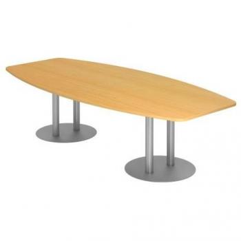Konferenztisch T-Serie 280x130/85cm, Buche/Silber