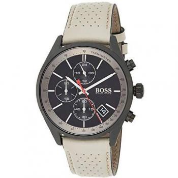 Hugo Boss Grand Prix Men's Chronograph Watch with Leather Bracelet