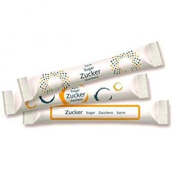 Zuckerstäbchen Hellma Neutral – 1000 Stück, 4 g pro Stück