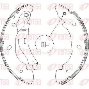 Conjunto de maxilas de travão REMSA 4107.00