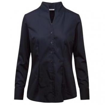Blusa SEIDENSTICKER en azul oscuro 'Rosa Negra'